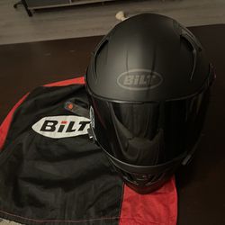  MOTORCYCLE BILT Bt Helmet, & jacket, & gloves