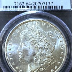 1885 O MORGAN SILVER DOLLAR PCGS MS-64