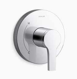 Kohler Elate Rite-Temp Valve Trim, Vibrant Brushed Nickel