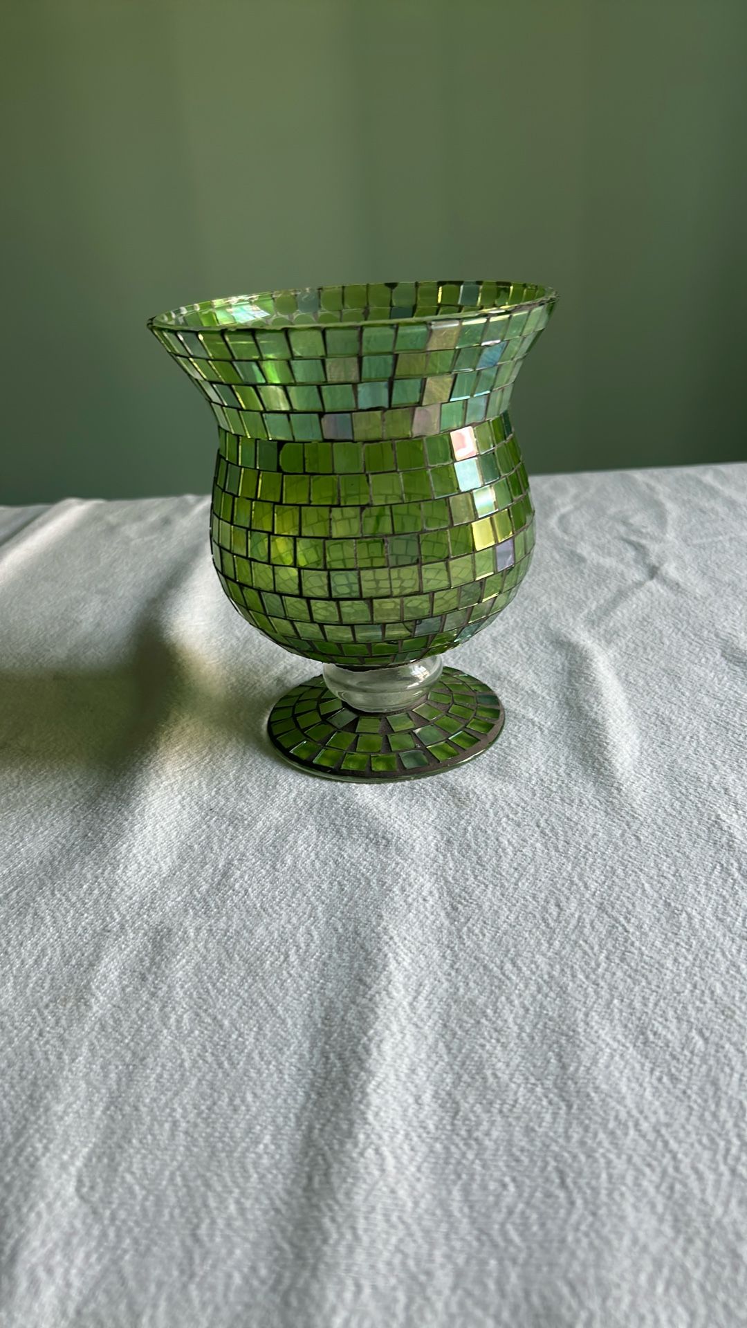 Mosaic Candle Holder Or Vase