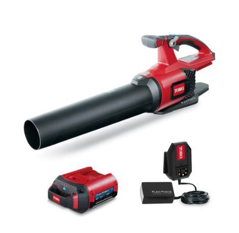 Toro 60v MAX Cordless Electric 110MPH 565 CFM Leaf Blower, 2.0 Ah Lithium Ion Battery & Charger