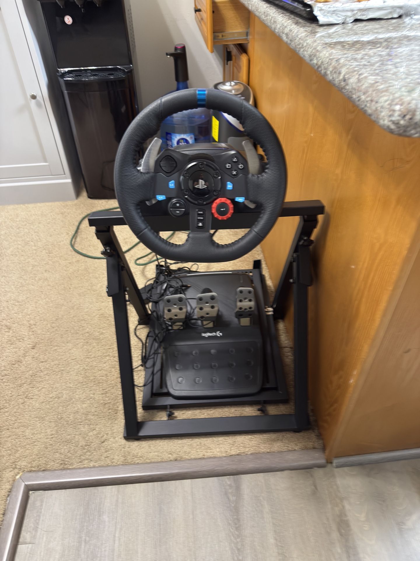 PlayStation 5 Steering Wheel And Gas Pedals With Base