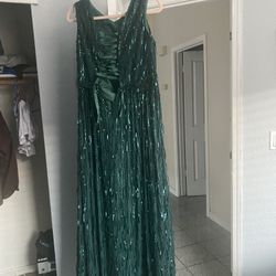 Green Party Dress