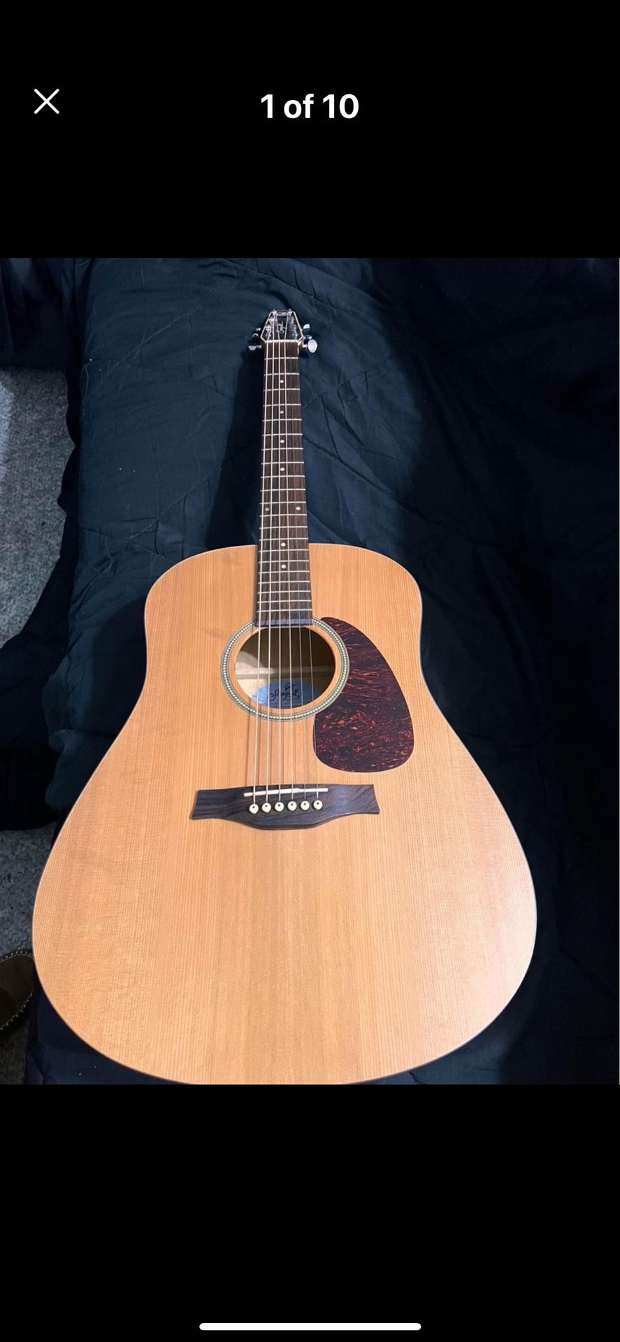 Guitar, Acoustic, Seagull S6 By Godin. Like New. In A Very Plush Soft Backpack Style Case.