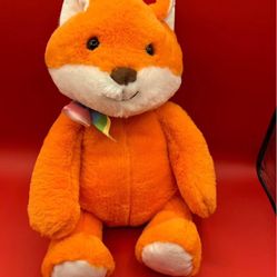 Kellytoy Orange And White Fox Stuffed Animal 