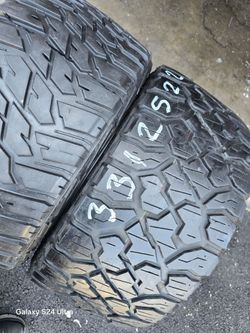 Only 2 Used Tires Lt33x12.50r22
1 Tire Kenda Klever
1 Tire Kanati
$150.00.
FIRM PRICE, FIRM PRICE 
PLEASE DON'T ASK
POR FAVOR NO PREGUNTE POR DESCUENT