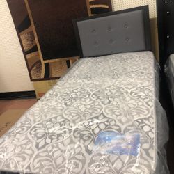 New Twin Size Bed With New mattress Included 