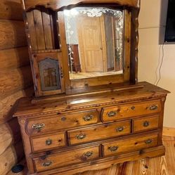 Dresser Mirror And Night Stand 