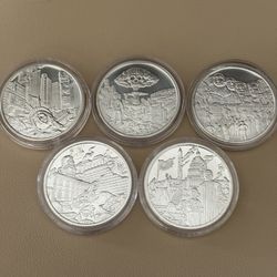 Reckless Metals- America The Beautiful Disaster Set- 5oz w/COA