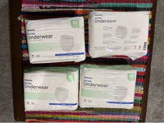 New McKesson Ultra Underwear, 4 Packs