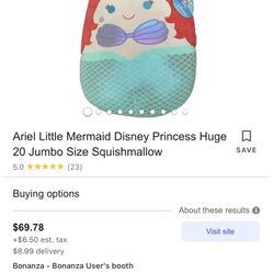 Squishmallow Ariel Jumbo mermaid awesome quality