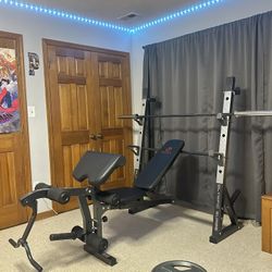 Marcy Diamond Elite Weight Bench (Weights and Bar Included)