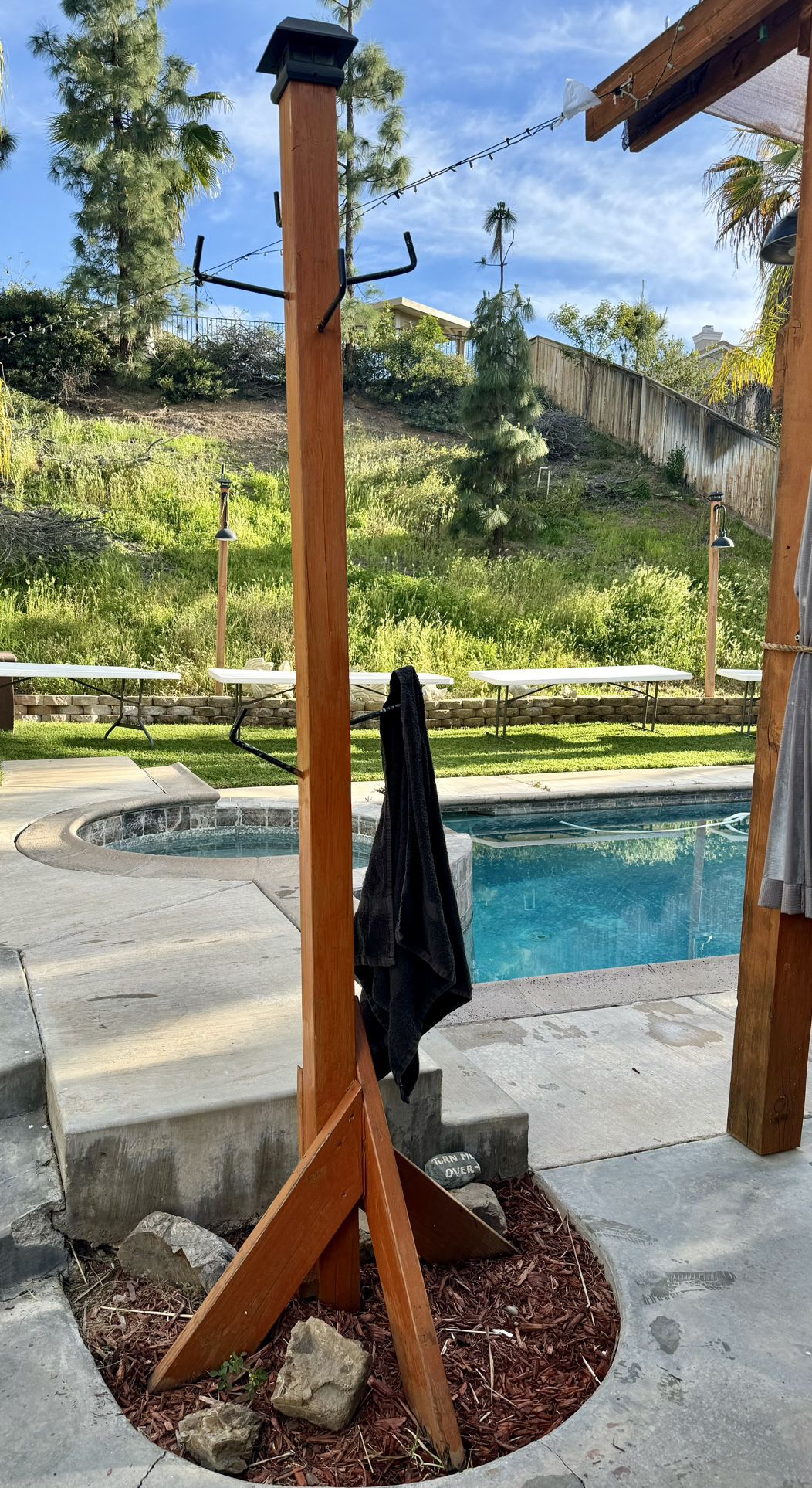 Custom Pool Towel Holder
