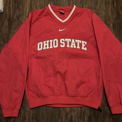 Nike Ohio State Red Pullover Jacket M