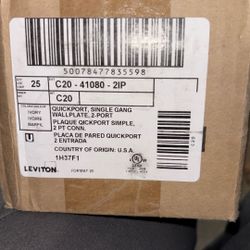 2 Port Wall Plate