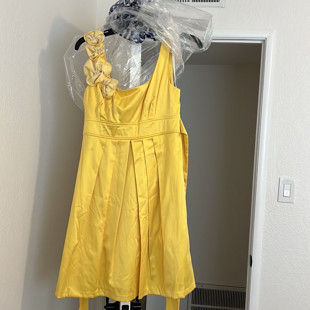 dillards yellow dress Gold Women's Dresses At Formal From Only Worn Jersey fabricationV Women's Yellow Formal Dresses &