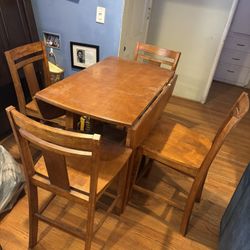 Dining Table Set 4 Chairs 