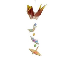 Shimmering Origami Cranes With Wishing Stars