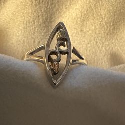 Vintage Landstrom’s Black Hills 12k Gold & Sterling Ring, size 7