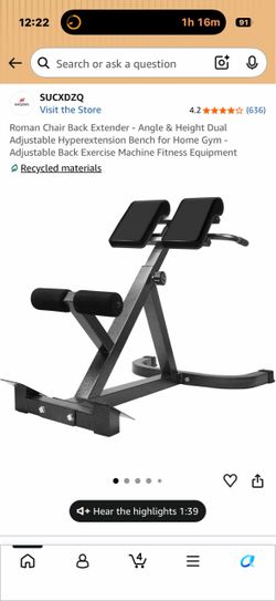 Roman Chair/ Back Extender