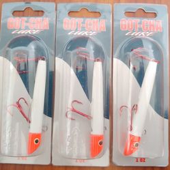 3 Packs Sea Striker Got-Cha Lure 1 oz - G101RH - Fishing Lures