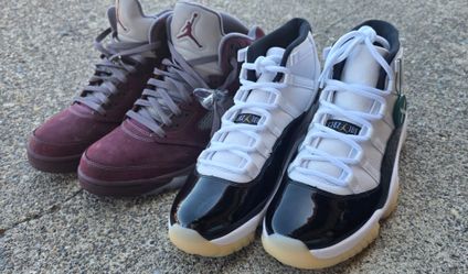Jordan DMP 11s and burgundy 5s bundle.