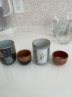 Kutani-yaki (Kutani ware) Sake cups