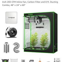 Grow Tent With Extra Light And All Accessories 