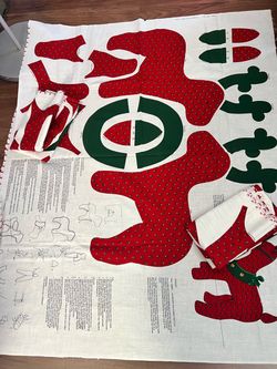 Christmas Reindeer Sew & Stuff Fabric Panel Kit