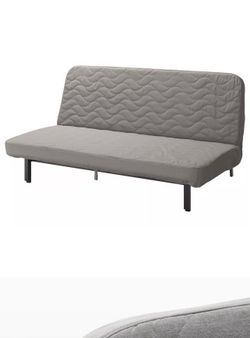 IKEA NYHAMN Sleeper sofa, with pocket spring mattress/Knisa gray/beige