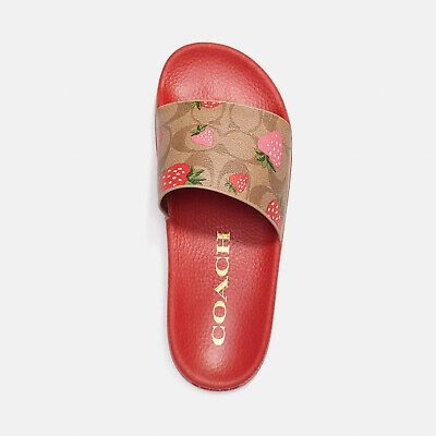 Coach Strawberry Slides – Size 9 – Never Worn – SOLD OUT Online