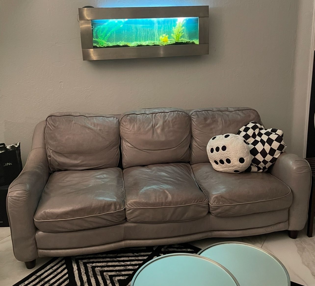 $160 Leather Couch & Chair