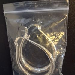 EARRINGS STAMPED 950 STERLING SILVER 