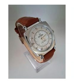 Vintage Roamer Men's Brown Leather Mechanical Watch RARE 1.jpg