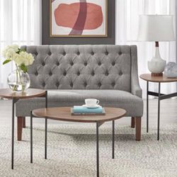 New 3 Piece Mid Century Modern Accent Table Set