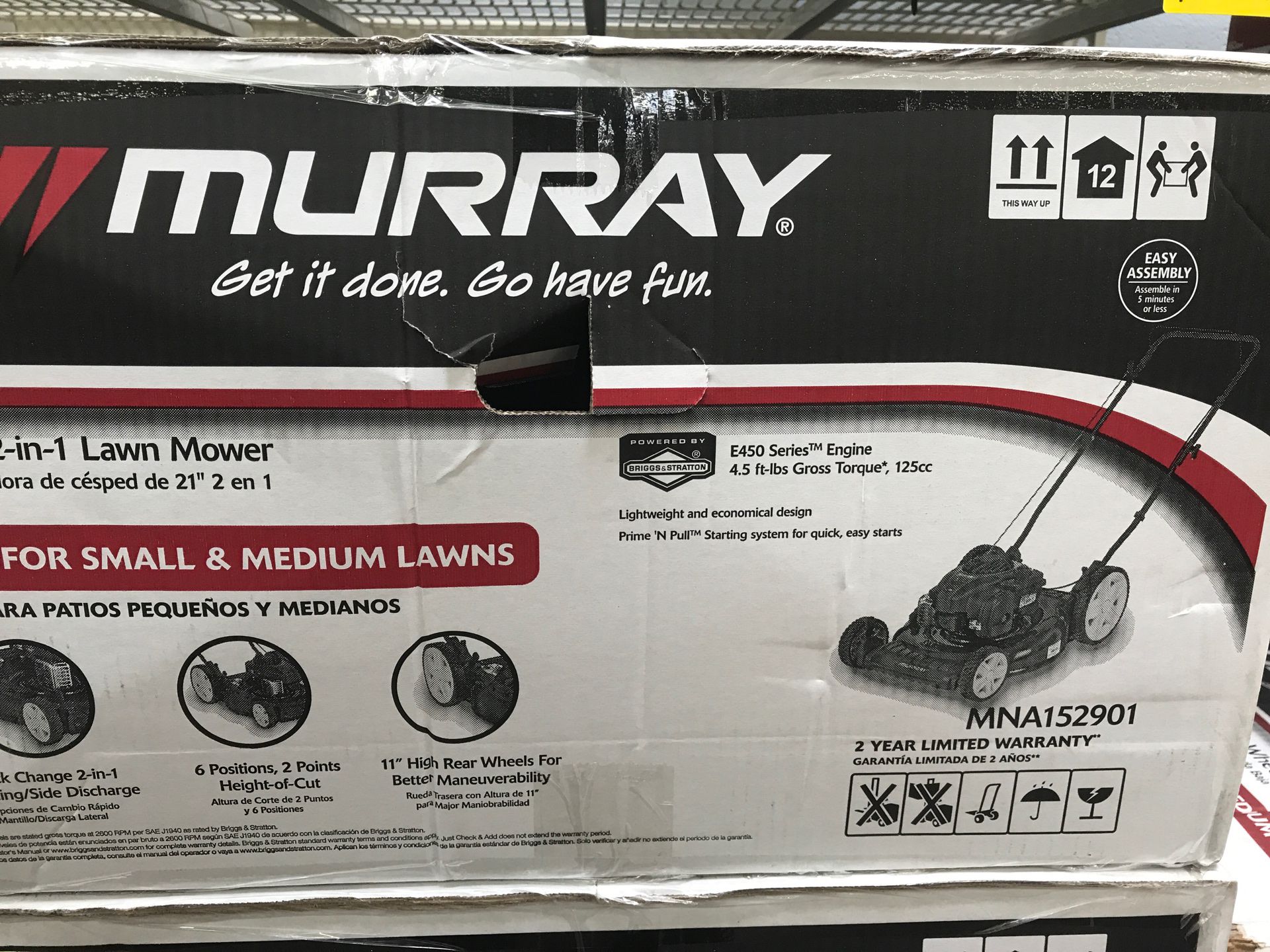 Murray 2in 1 lawn mower (new)