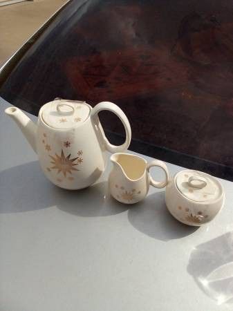 TEA SET Glassware Glass Cup Coffee Glass Vintage Mug Kettle Antique 