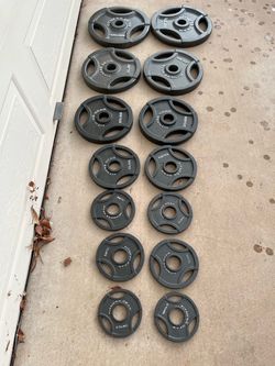 Fitness gear 255lb Olympic weight set