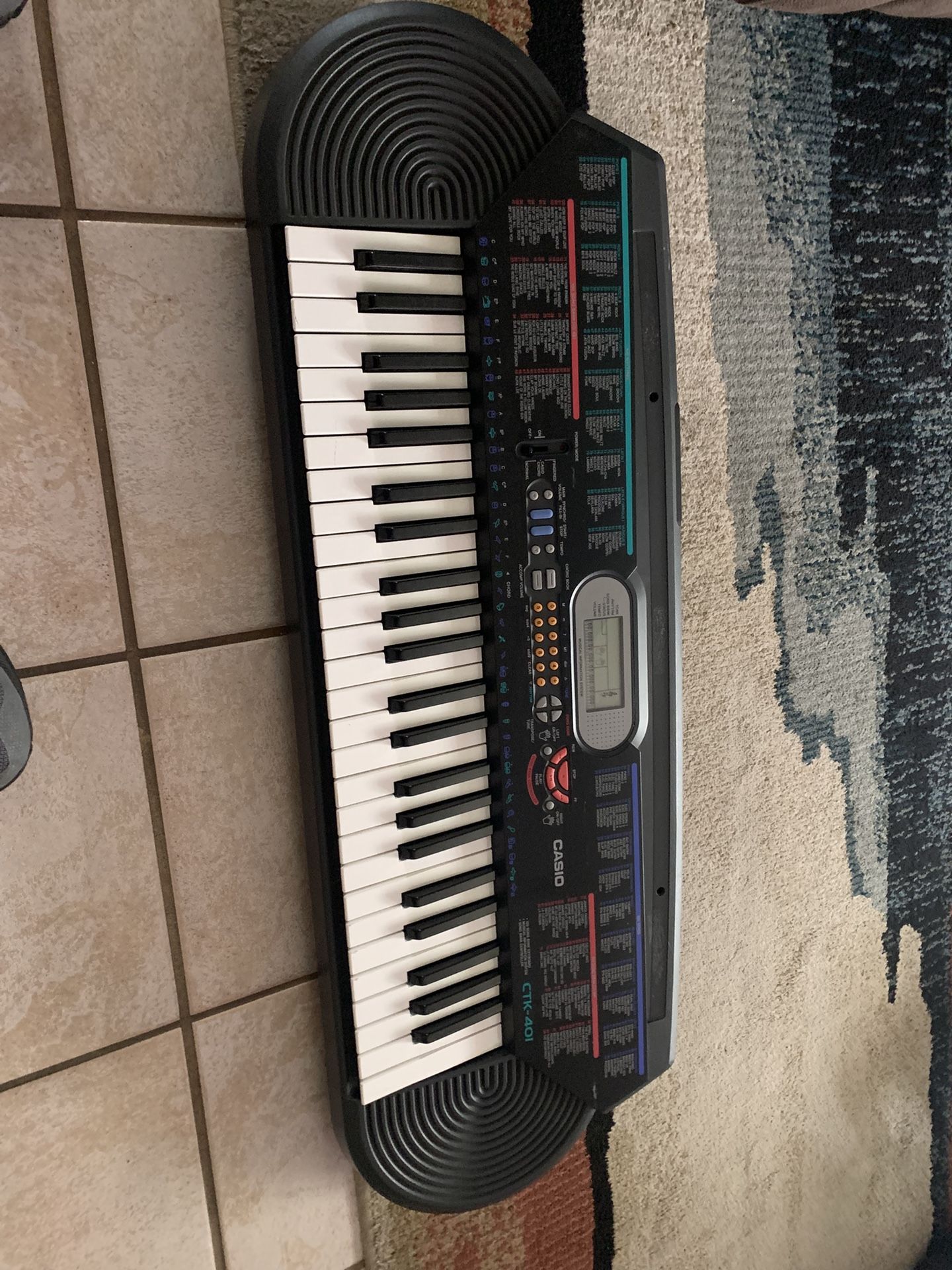 Casio Keyboard/with Stand/ Power Cord