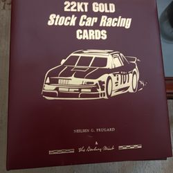 22 Carat Gold Stock Car Racing Cards