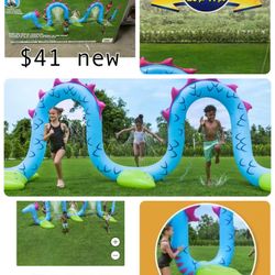 H2O Go! Giant Sea SERPENT Kids Inflatable Outdoor Yard Water Sprinkler