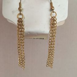 LONG CHAIN EARRINGS DIVINE COLLECTION GOLD link