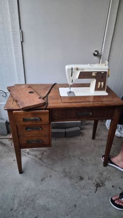 Vintage Singer Sewing Machine Table