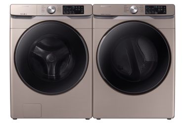 Like NEW 2021 Samsung Washer & Dryer Set - Champagne Color
