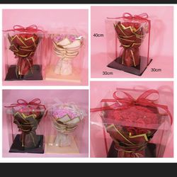 Flowers Gift BOUQUET Scented Forever Roses Artificial Flower Gift Light up home deco, gift, bouquet, centerpiece - Gift Box Included