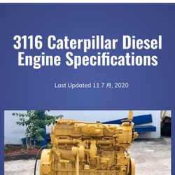 3116 Cat Engine plus other parts