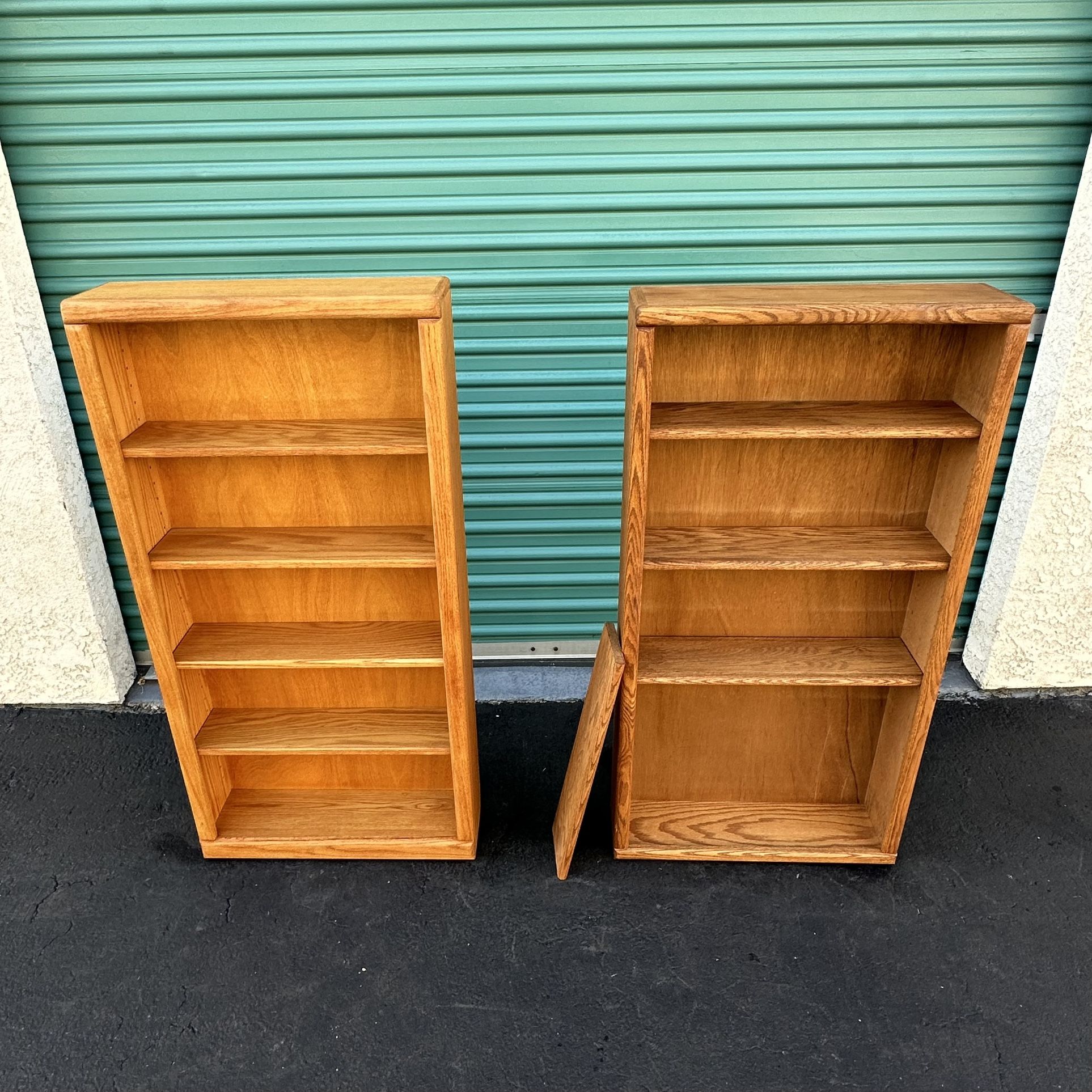 Oak Wood Bookcases