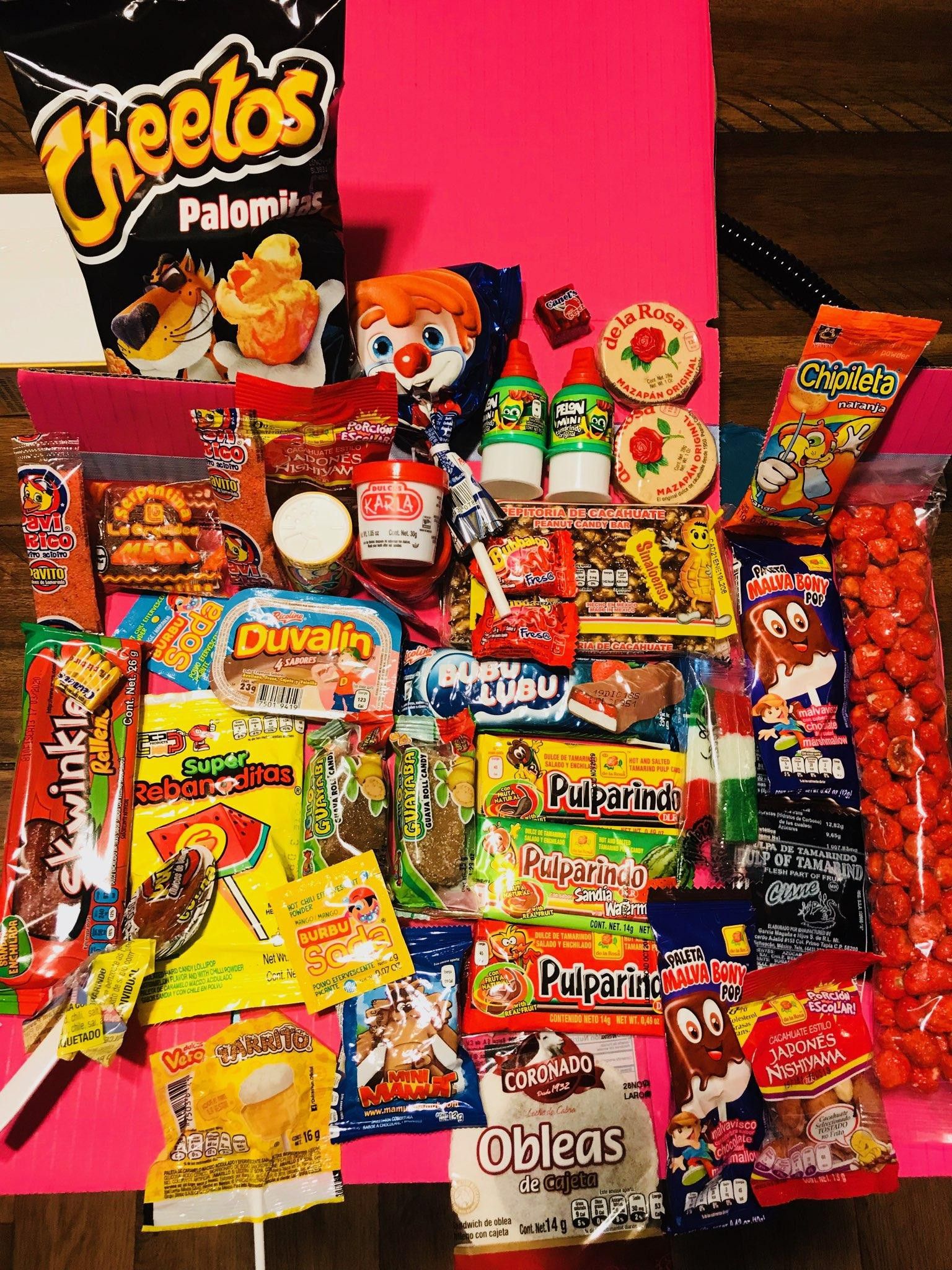 Cajas con Dulces de mexico 😀