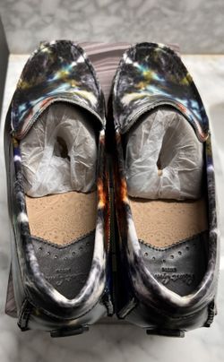 Robert Graham Men's Electric Moc-Toe Printed Leather