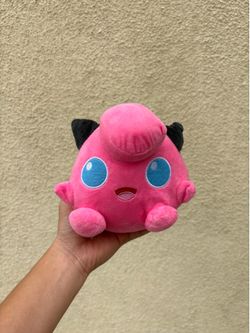 Pokémon Clefairy Plush Black Cat Ears Pink Plush Toy Suction Cup 7”